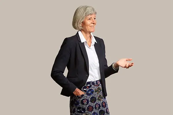 Gitte Aggerholm, Velliv, Direktionen, CFO, Står og snakker